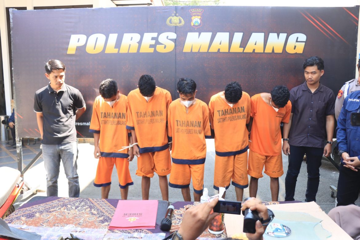 Polisi Ungkap Motif Lima Pemuda Asal NTT Lakukan Pengrusakan Rumah Kontrakan di Malang
