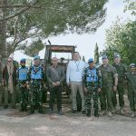 Dansatgas Yonmek TNI Konga XXIII-R/Unifil Mendampingi Civil Affairs Unifil Beri Bantuan Traktor dan Tangki Air