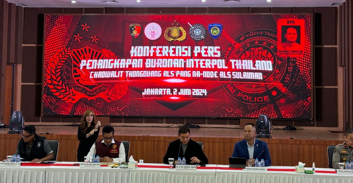 Polri Tangkap Buronan Thailand Paling Dicari