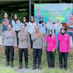 Kapolsek Tirtoyudo Pimpin Langsung Penanaman Pohon di Markas Komando Polsek Tirtoyudo