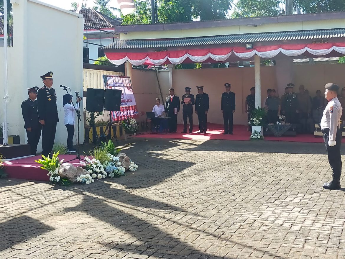 Polsek Gedangan Gelar Upacara Peringatan HUT Bhayangkara ke- 78 Tahun 2024