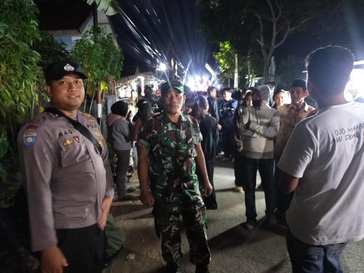 Polsek Pagak Laksanakan Pengamanan Kegiatan Masyarakat Pertunjukan Kesenian Bantengan
