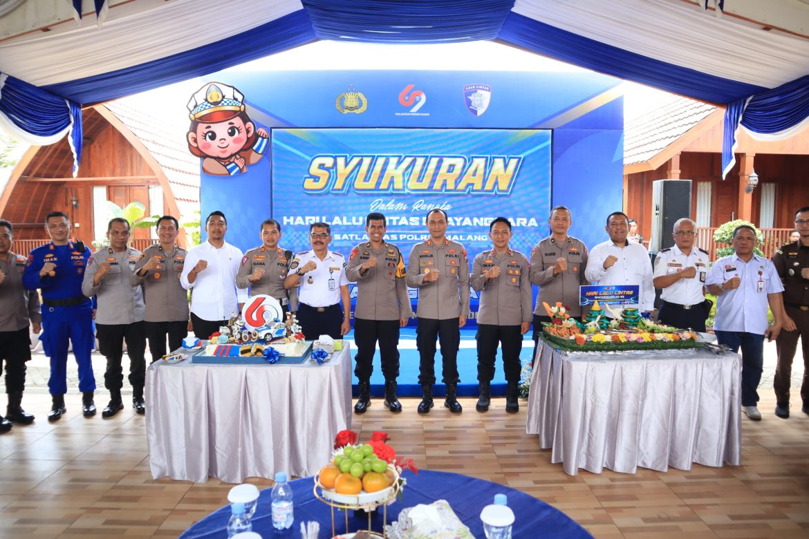 Syukuran HUT Lalu Lintas ke-69 Kapolres Malang Mari Terus Berbenah