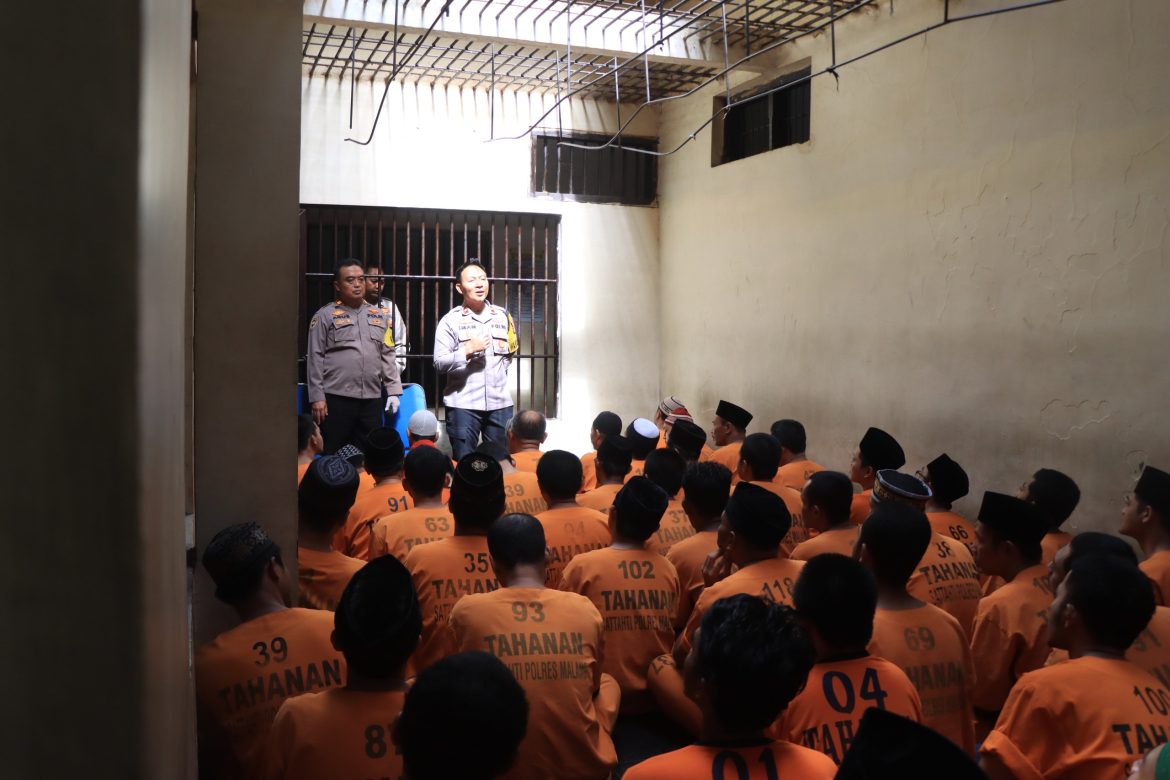 Polres Malang Tingkatkan Pengawasan dan Pembinaan Tahanan Sambut Tahun Baru