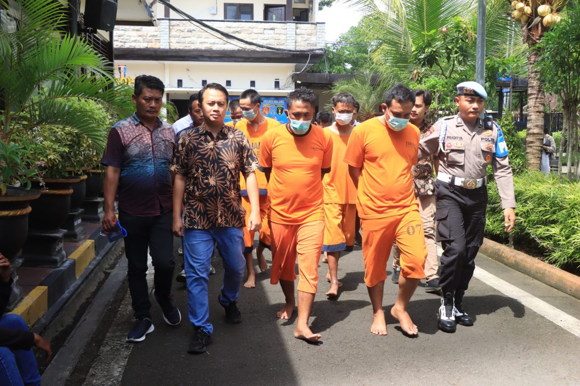 6 Kasus Curanmor Polres Malang Ungkap Selama Januari 2025, 7 Tersangka Diamankan