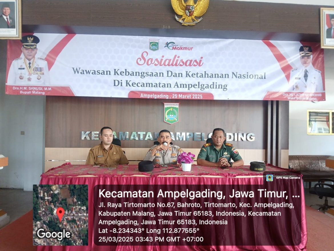 Kapolsek Ampelgading Hadiri Sosialisasi Wawasan Kebangsaan dan Ketahanan Nasional
