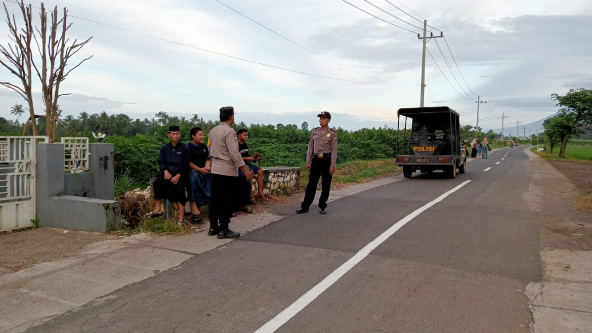 Polsek Wajak Melaksanakan Pemantauan Rutin di Jalan Raya Patuk Antisipasi Balap Liar
