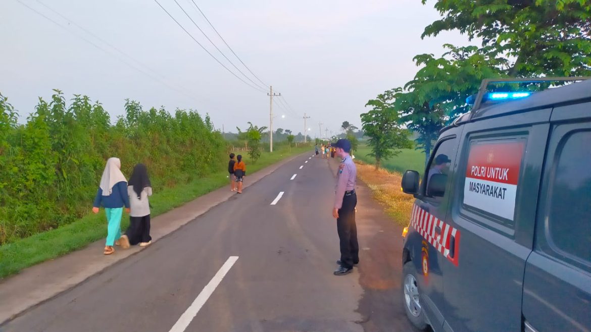 Polsek Wajak Lakukan Pemantauan Pejalan Kaki Antisipasi Penjambretan