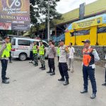 Apel di Pos Pengamanan Pasar Tumpang Operasi Ketupat Semeru 2025 Sebagai Bentuk Kesiap Siagaan Polri dalam pelayanan Mudik