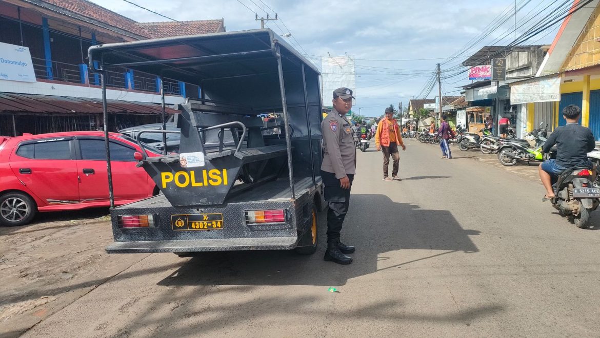 Polsek Donomulyo Sampaikan Pesan Kamtibmas Pada Masyarakat Kecamatan Donomulyo