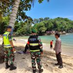 Polsek Donomulyo tingkatkan patroli di tempat wisata pada hari libur lebaran idul fitri 1446 H