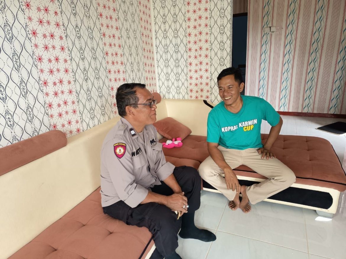 Aiptu Wahyu Kaspkt Donomulyo, Jalin Silaturahmi dan Bangun Kedekatan dengan Tokoh Masyarakat Desa Mentaraman