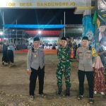 Polsek Bantur Laksanakan Kegiatan Pengamanan Sholawat Ngaji Wal Ngopi dalam Rangka Halal Bihalal Desa Bandungrejo