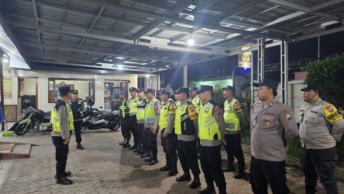 Polsek Gondanglegi Gelar Patroli Gabungan KRYD untuk Wujudkan Kamtibmas Kondusif