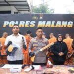 Ops Pekat II, Polres Malang Tangkap 36 Tersangka Kasus Premanisme dan Kekerasan