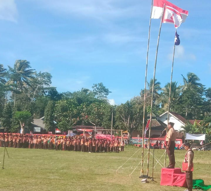 Apel Besar Hari Jadi Pramuka ke-64. Kegiatan Pramuka di Sumbermanjing Wetan Harus Lebih Ditingkatkan