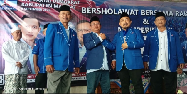 DPC Partai Demokrat Kabupaten Malang Gelar Bersholawat Bersama Rakyat dan Peringati HUT KE-24