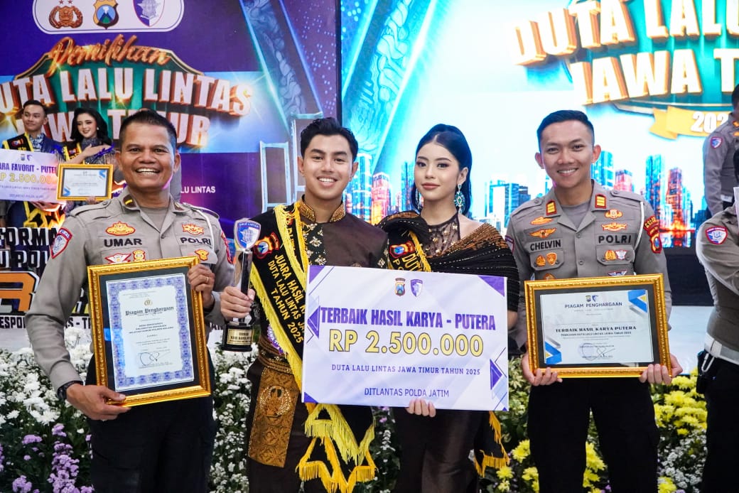 Polres Malang Sabet Tiga Penghargaan di Ajang Duta Lalu Lintas Jatim 2025