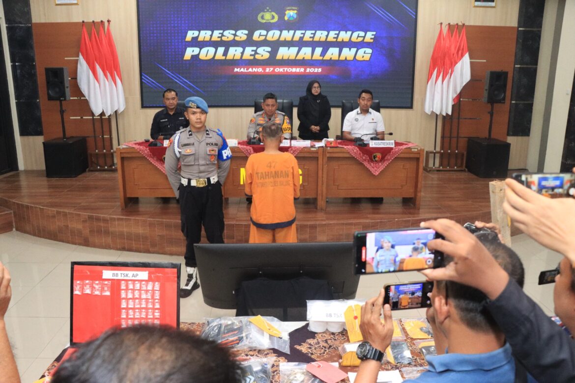 Polres Malang Ungkap Kasus Suami Siri Bunuh Istri, Jenazah Dibakar di Ladang Tebu