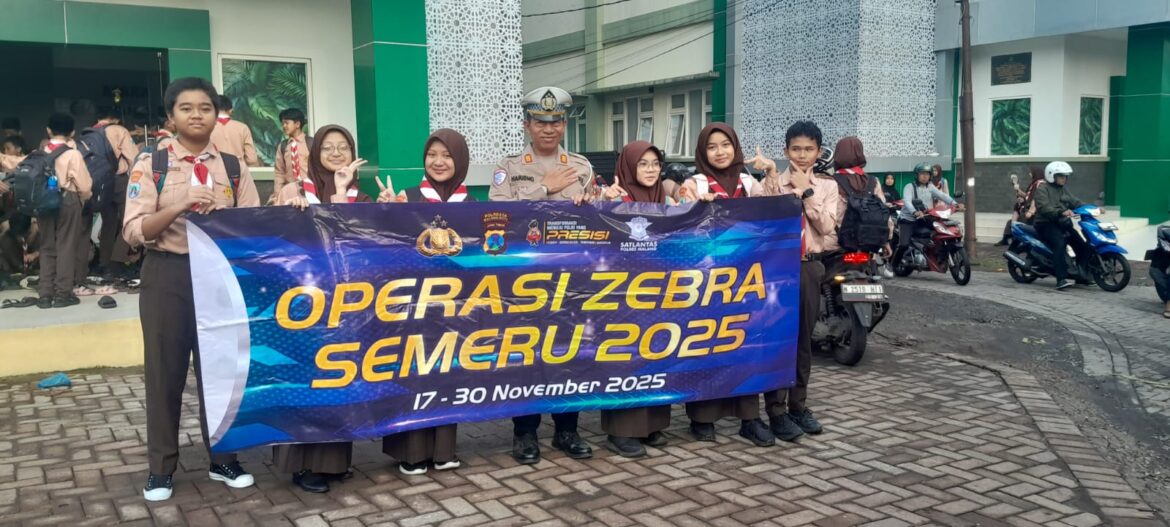 Operasi Zebra Semeru 2025, Satlantas Polres Malang Tingkatkan Edukasi Pelajar