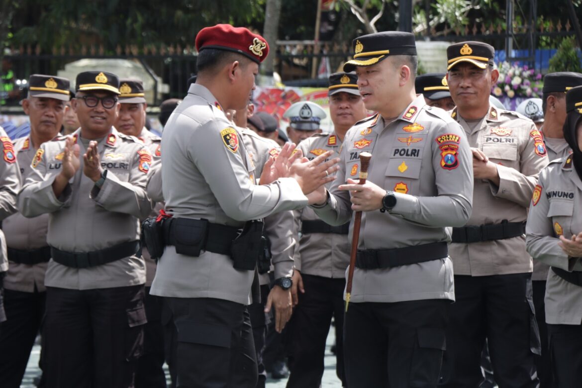 Sertijab Kapolres Malang, AKBP Danang Setiyo Pamit Usai Setahun Mengabdi