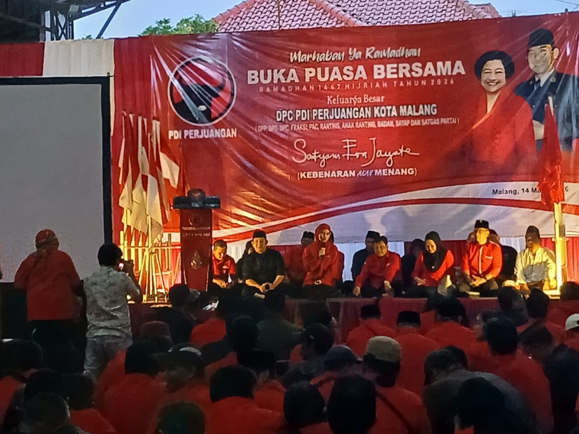 Ramadhan 1447 H, DPC PDIP Kota Malang Gelar Berbagi dan Buka Puasa Bareng Struktural Partai Serta Awak Media